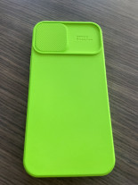 Луксозен силиконов гръб CAM SHIELD за Apple iPhone 12 6.1 зелен 